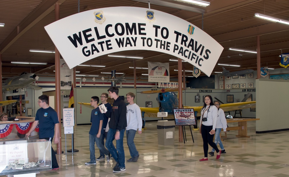 JROTC High School Students Tour Travis AFB