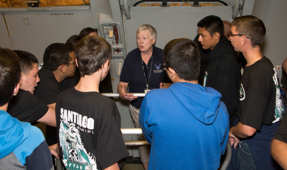 JROTC High School Students Tour Travis AFB