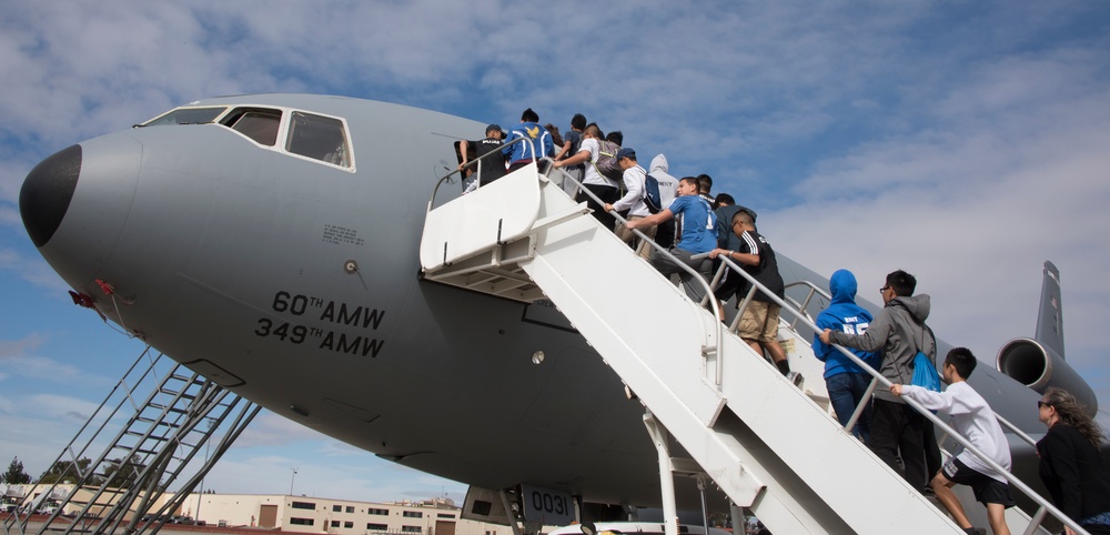 JROTC High School Students Tour Travis AFB