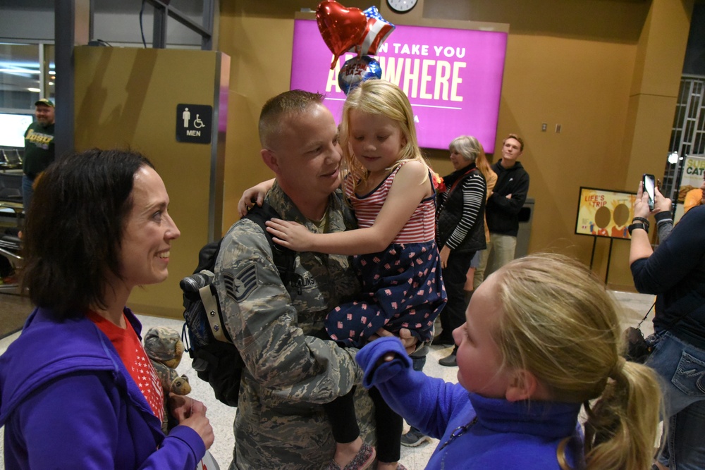 119th Wing members return from southwest Asia deployment