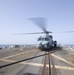 MH 60R Sea Hawk helicopter receives fuel