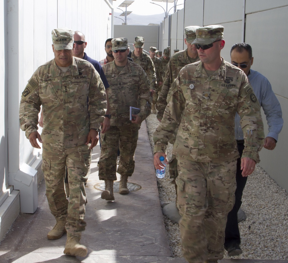 Lt. Gen. Michael Garrett tours new Joint Training Center in Jordan