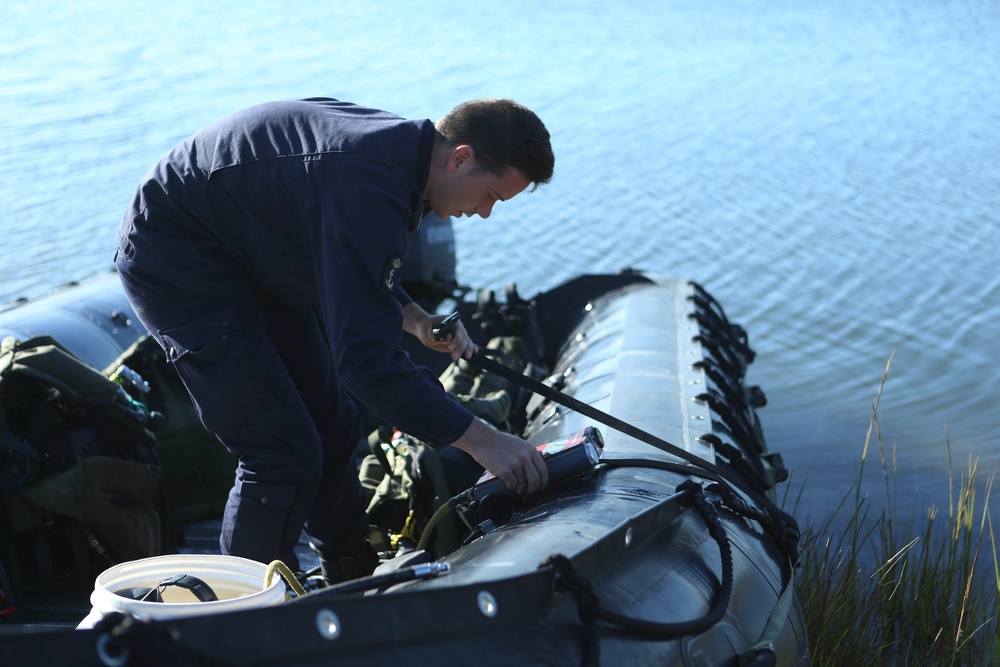 Royal Netherlands Navy Divers Prepare Diving Gear