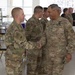 Lt. Gen. Michael Garrett meets junior officers during luncheon in Jordan