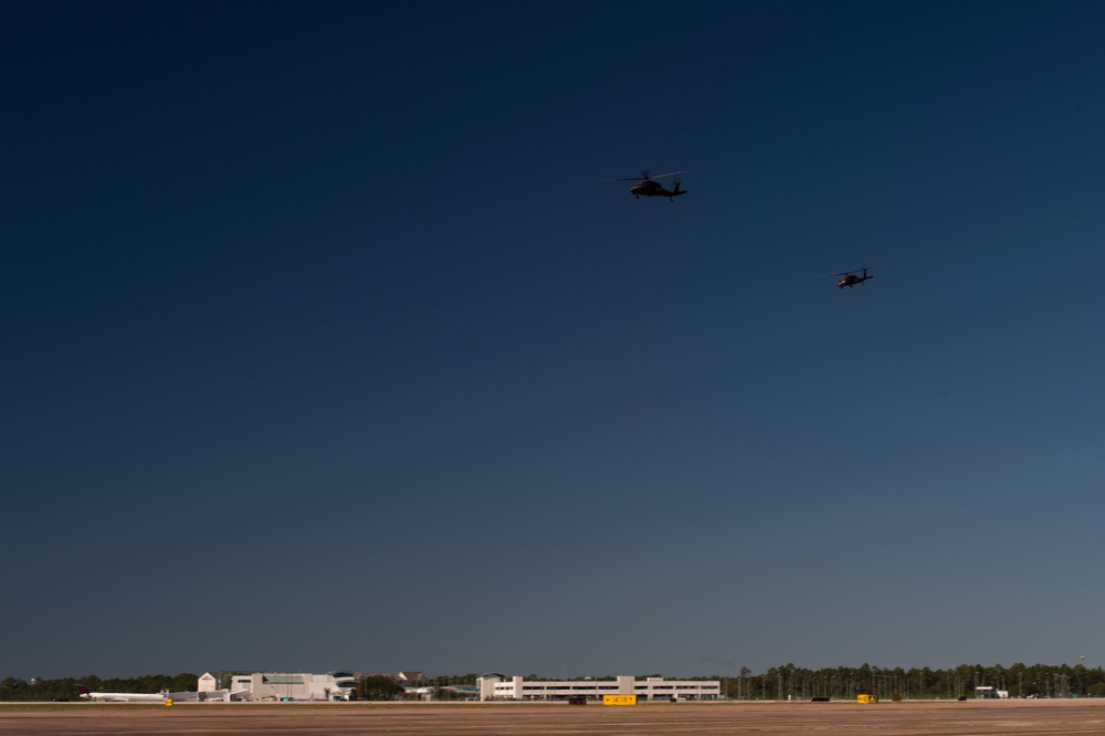 Southern Strike 18 - Black Hawks Fly Over CRTC