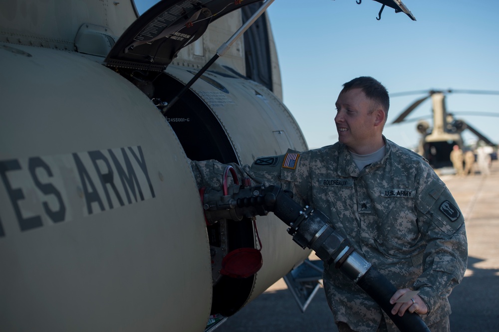 Southern Strike 18 - Chinook Inspection