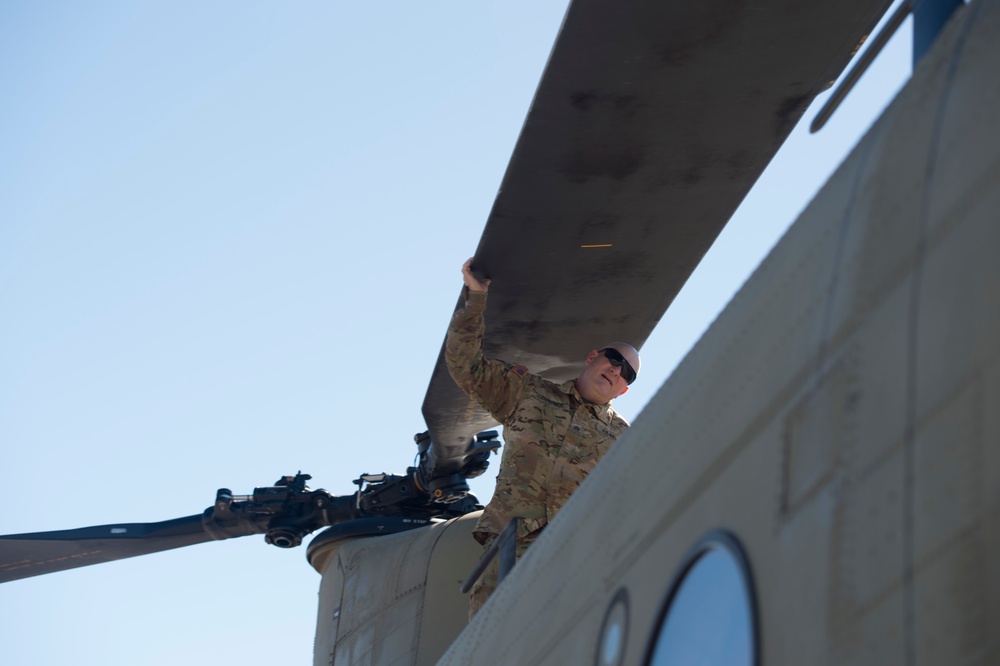 Southern Strike 18 - Chinook Inspection