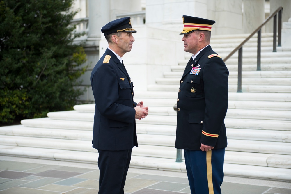 Supreme Commander of Swedish Armed Forces Gen. Micael Bydén Conducts a Public Wreath-Laying at the Tomb of the Unknown Soldier