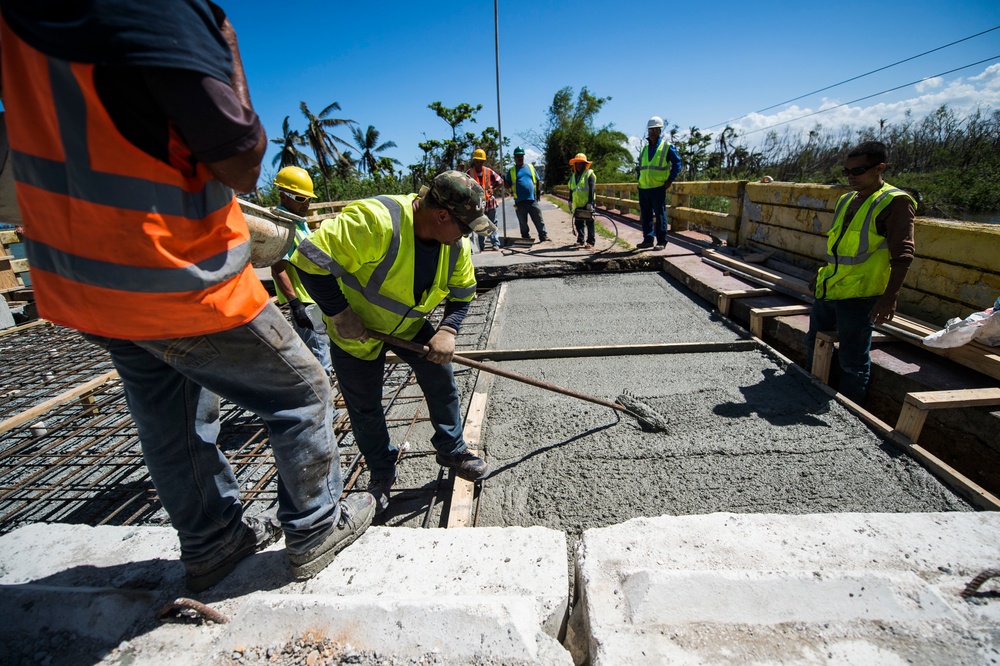 Hurricane Maria Relief Support: Bridge Repair in Toa Baja