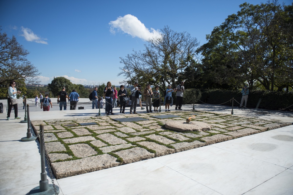 President John F Kennedy Gravesite at Arlington National Cemetery