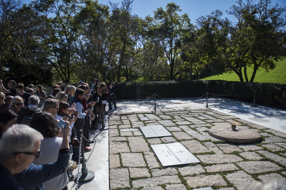 President John F Kennedy Gravesite at Arlington National Cemetery