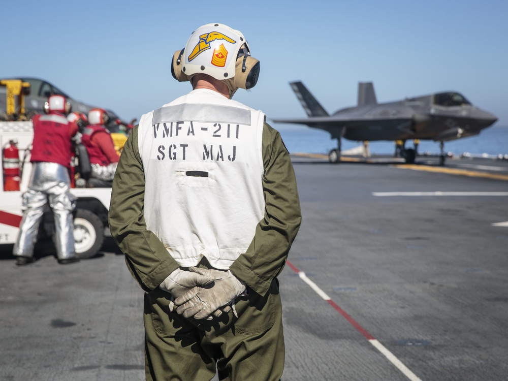 Squadron Sergeant Major Launches F-35B Lightning II