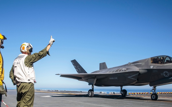 Squadron Sergeant Major Launches F-35B Lightning II