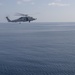 USS Lake Erie (CG 70) Sea Hawk flies above Gulf of Aden