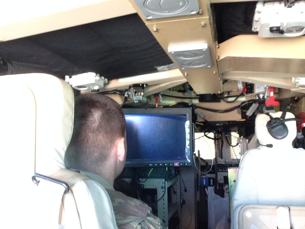 Engineers test new video display in mine protected vehicle