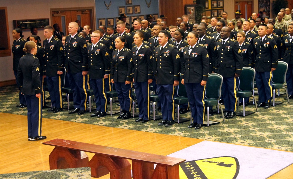 Wagonmasters conduct NCO induction ceremony