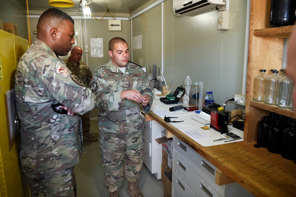 3rd Air Force commander and command chief visit AFAFRICA Airmen