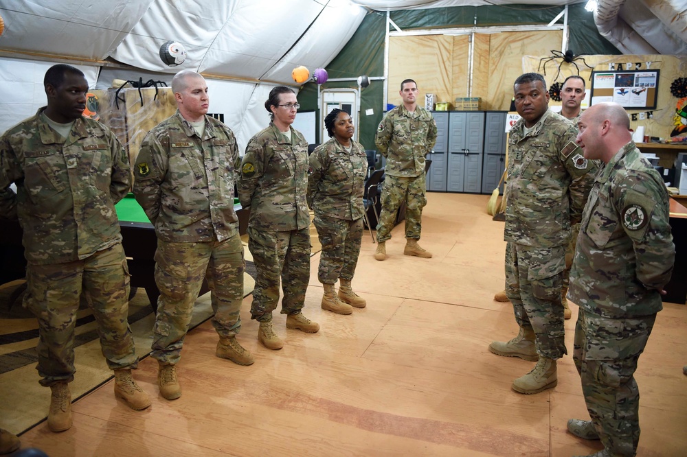 3rd Air Force commander and command chief visit AFAFRICA Airmen