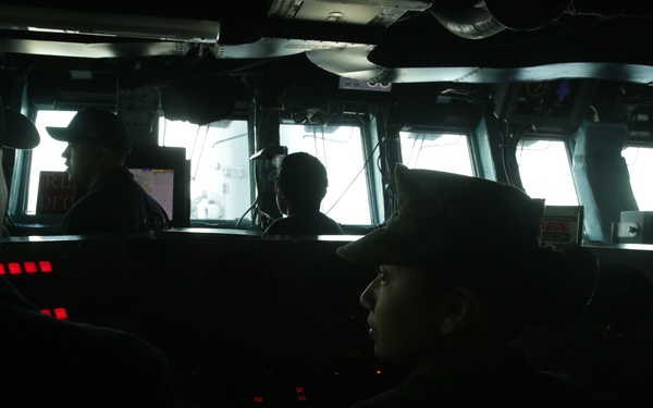 Marine NCO Pilots USS Essex