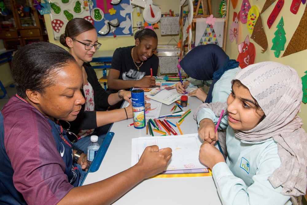 Princeton Sailors Volunteer at Bahrain School