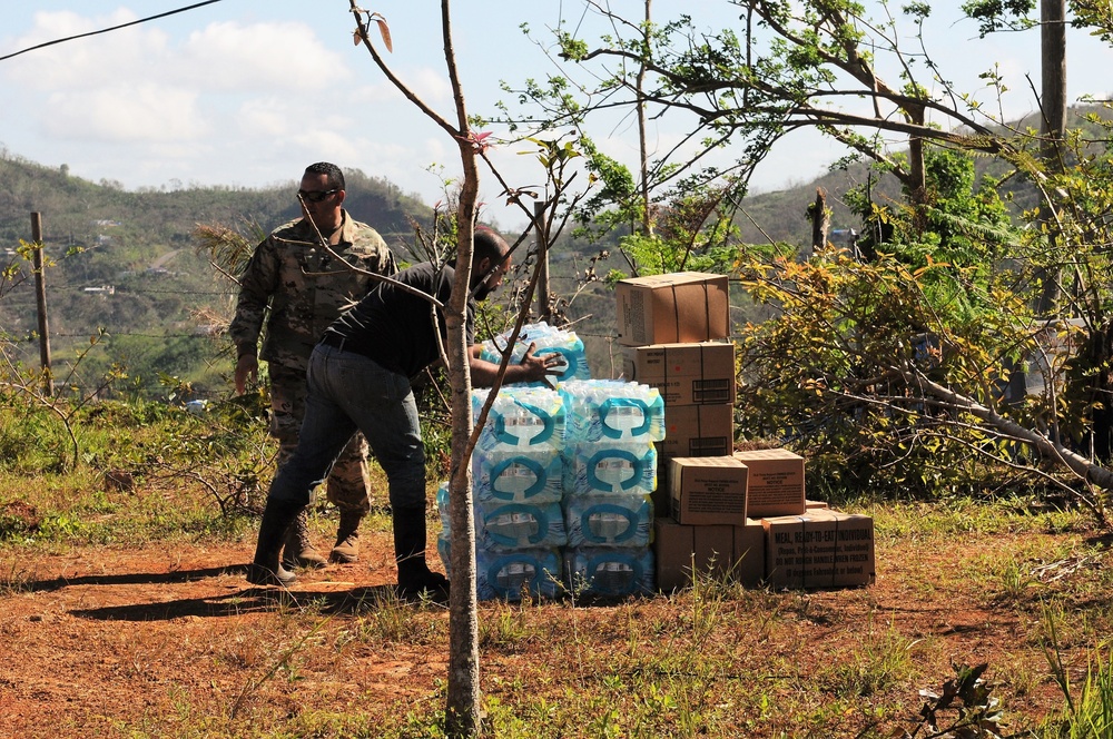 Food, Water and Hygiene Products to impacted areas in Utuado, Puerto Rico.