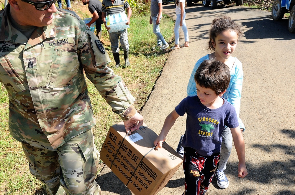 Food, Water and Hygiene Products to impacted areas in Utuado, Puerto Rico.