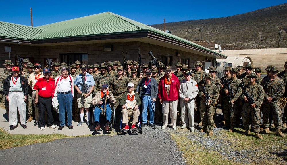 5th Marine Division Veterans visit the Pohakulua Training Area