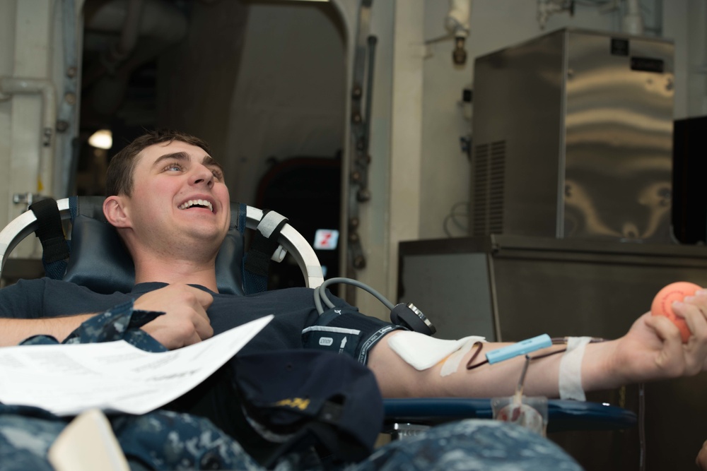 Sailor Donates Blood