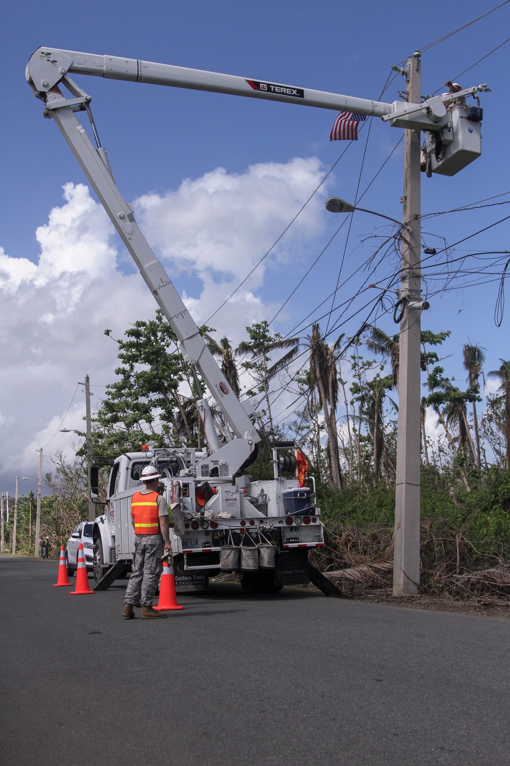 Delta Company helps restore power back to Puerto Rico
