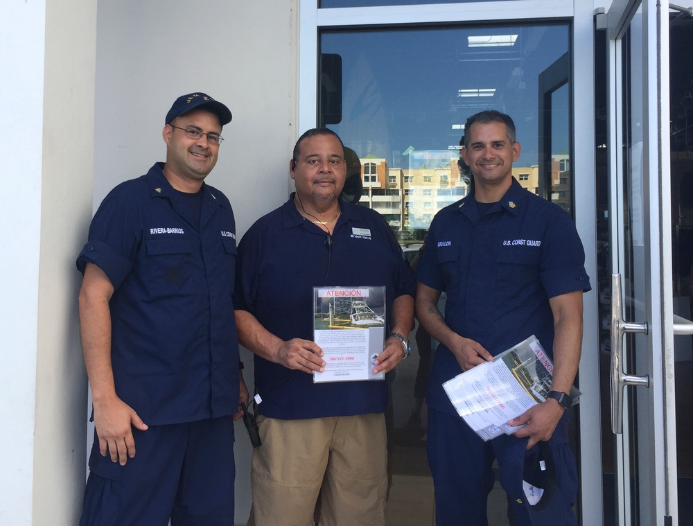 Maria ESF-10 PR Unified Command responders evaluate damaged vessels in Puerto Rico
