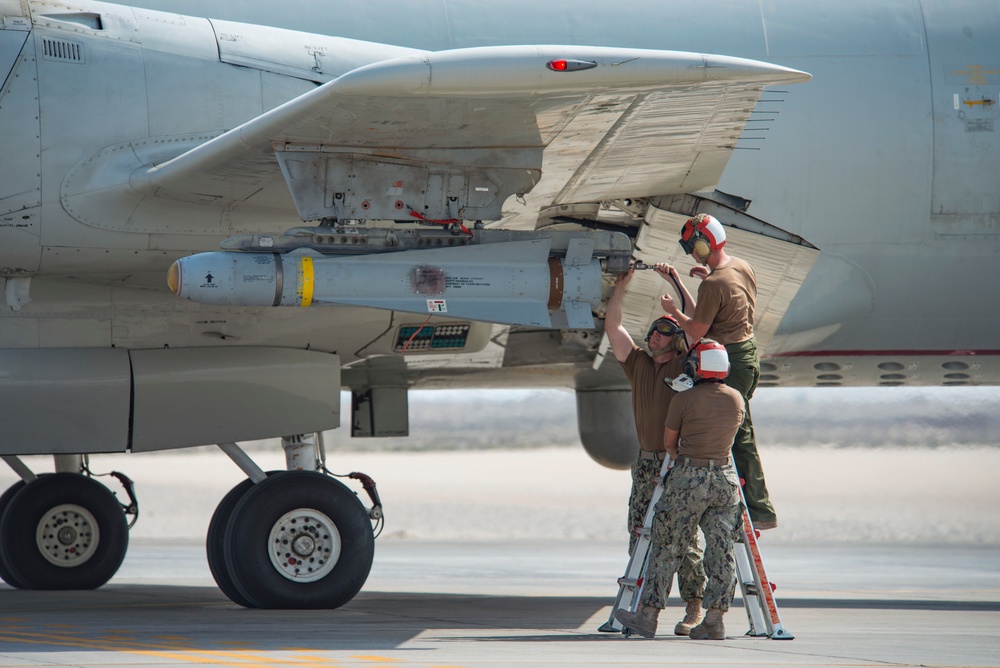 VP-40 Loads Maverick Missile during deployment to 5th Fleet AOR