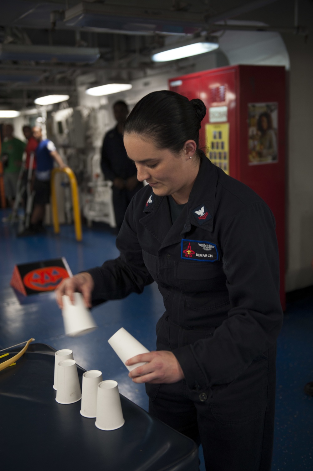 GHWB is the flagship of Carrier Strike Group (CSG) 2, which is comprised of the staff of CSG-2; GHWB; the nine squadrons and staff of Carrier Air Wing (CVW) 8; Destroyer Squadron (DESRON) 22 staff and guided-missile destroyers USS Laboon (DDG 58) and US..