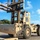Forklift offloading missile
