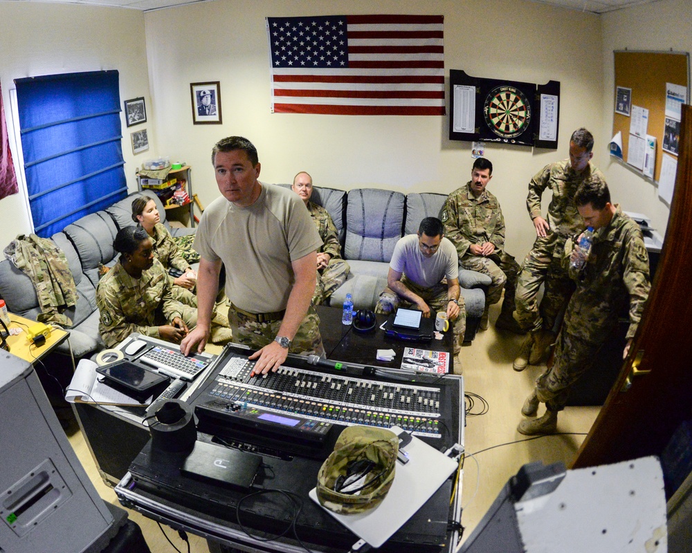 The AFCENT Band, Touch-n-Go, records their punk rock rendition of the Air Force Song