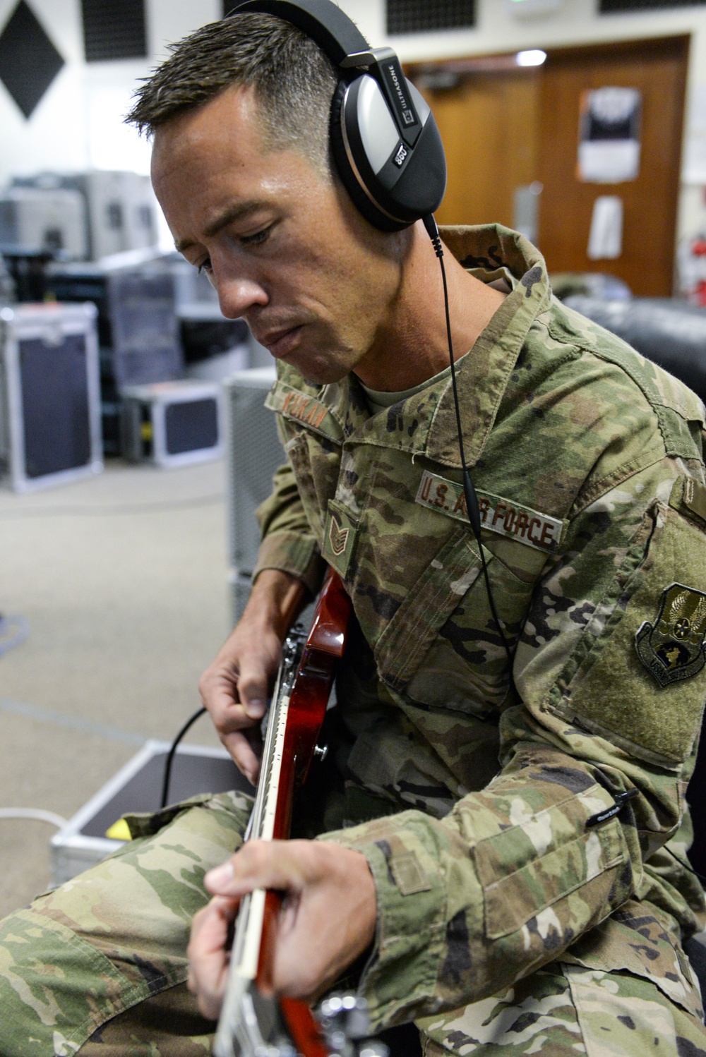 The AFCENT Band, Touch-n-Go, records their punk rock rendition of the Air Force Song