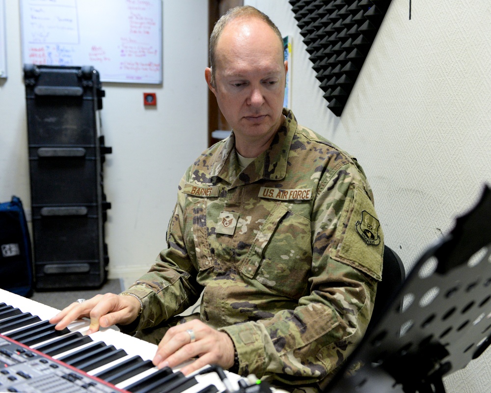 The AFCENT Band, Touch-n-Go, records their punk rock rendition of the Air Force Song