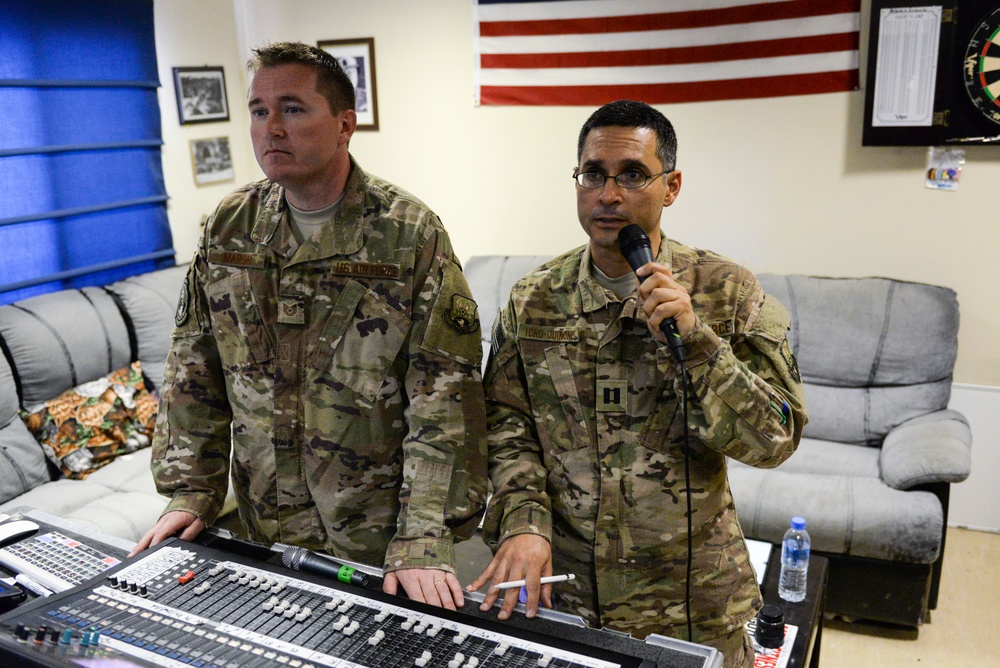 The AFCENT Band, Touch-n-Go, records their punk rock rendition of the Air Force Song