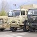 2-227th Aviation Regiment, 1st Air Cavalry Brigade wheel vehicles arrive at Katterbach Army Airfield in Ansbach, Bavaria, Germany