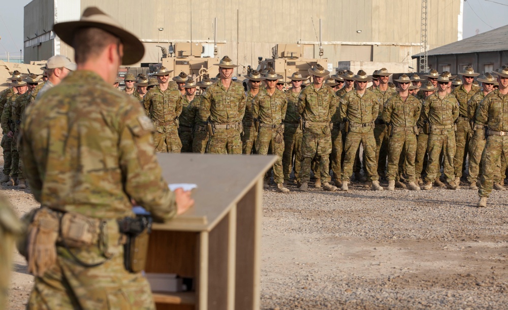 Australian Soldiers Celebrate Regimental Birthday