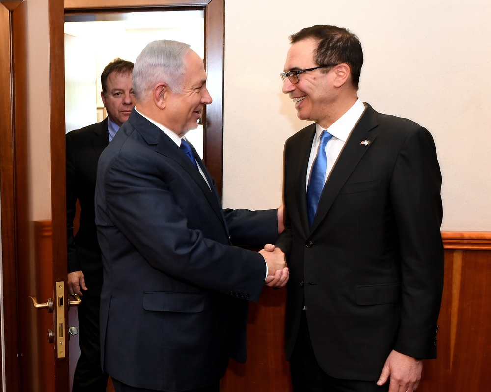 Treasury Secretary Mnuchin meets Israeli PM Netanyahu