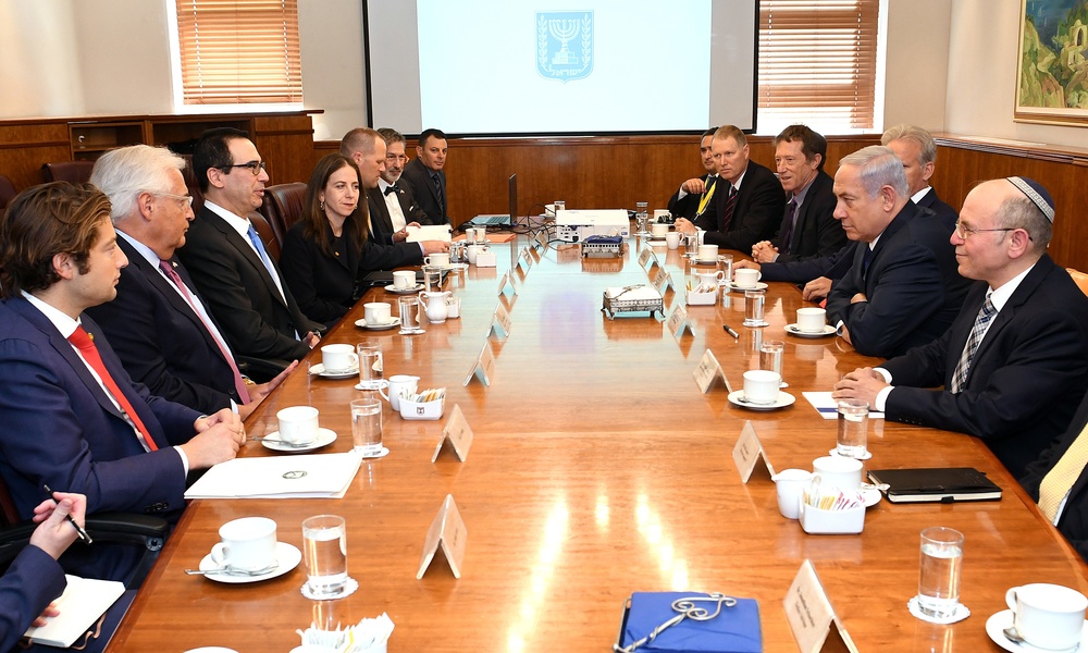Treasury Secretary Mnuchin meets Israeli PM Netanyahu