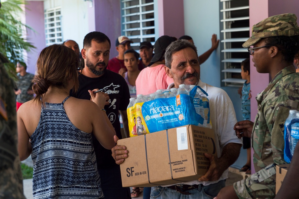 Hurricane Maria: Food and Water Distribution