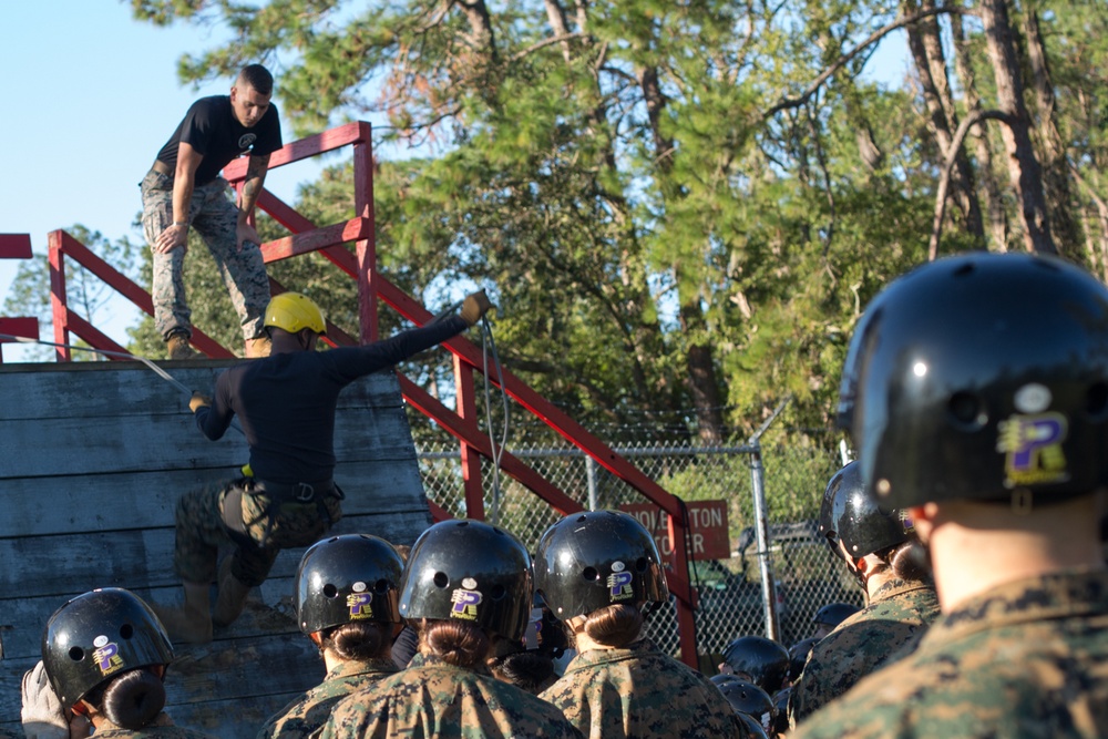 Marine recruits overcome fears, build confidence on Parris Island rappel tower