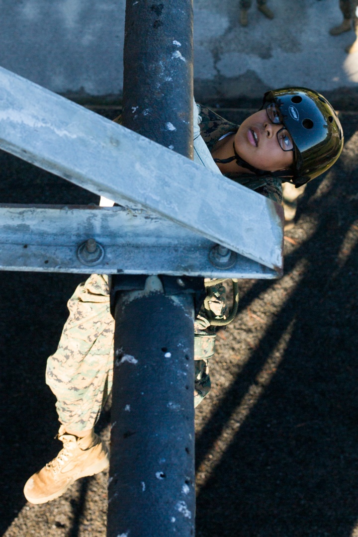 Marine recruits overcome fears, build confidence on Parris Island rappel tower