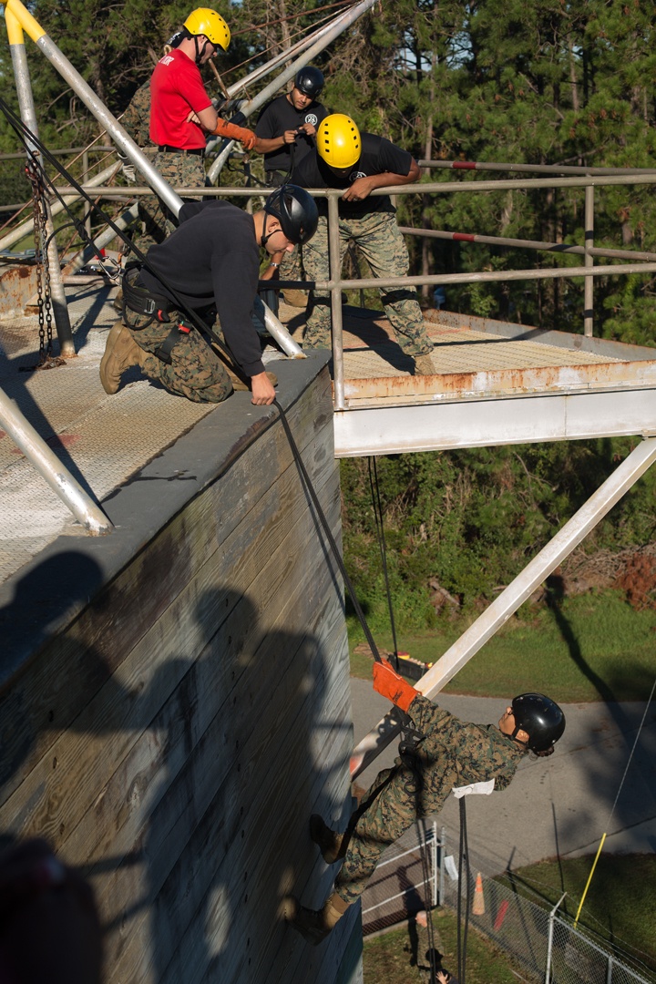 Marine recruits overcome fears, build confidence on Parris Island rappel tower