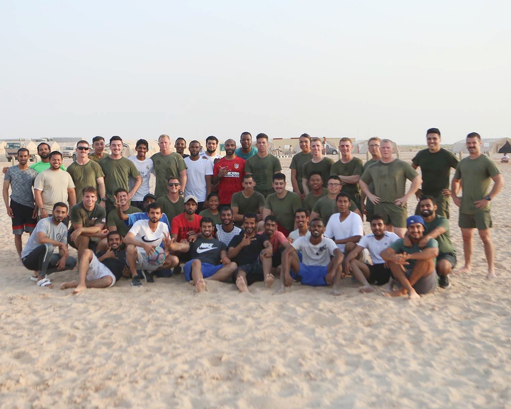 15th MEU Marines, UAE service members speak international language of football