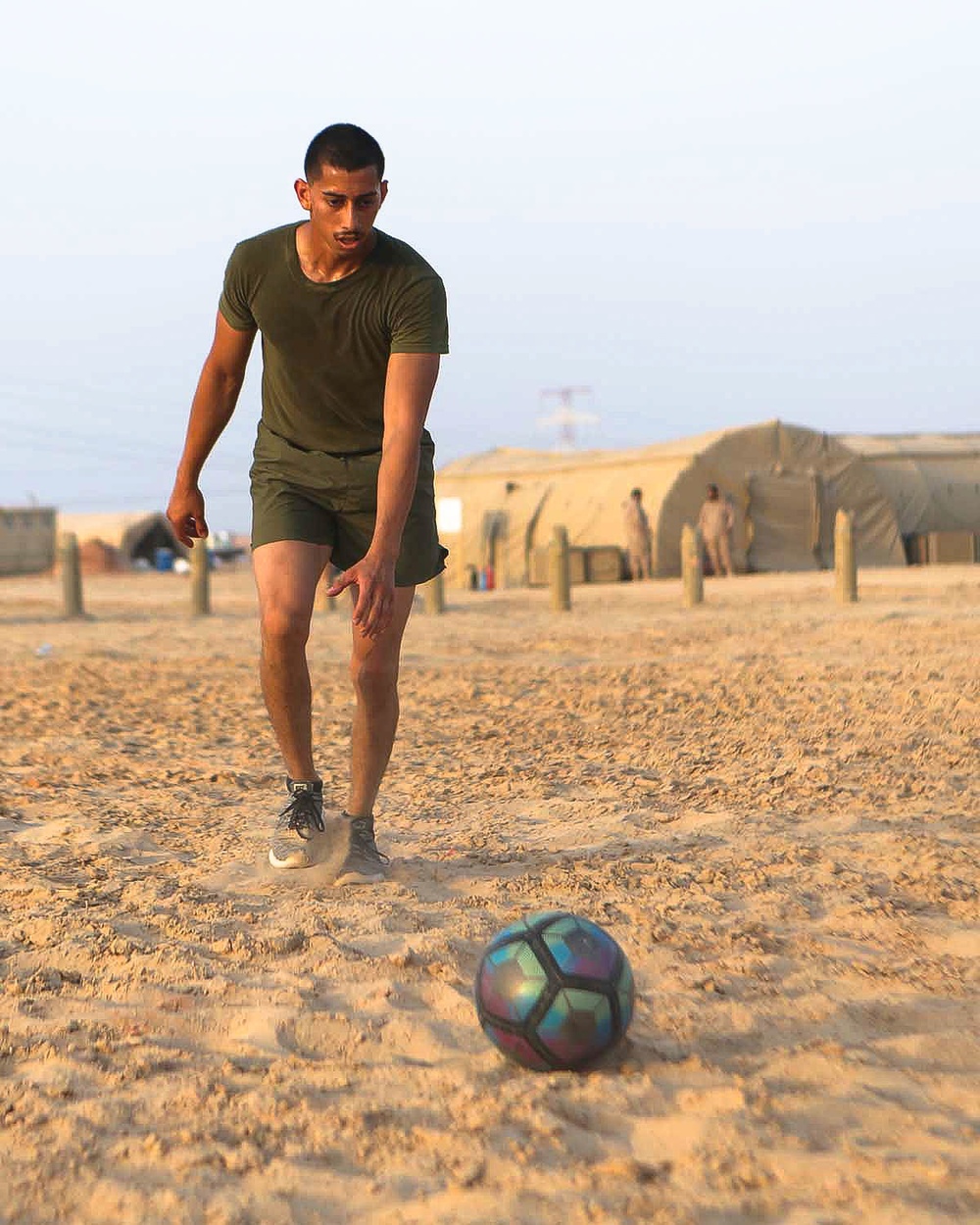 15th MEU Marines, UAE service members speak international language of football