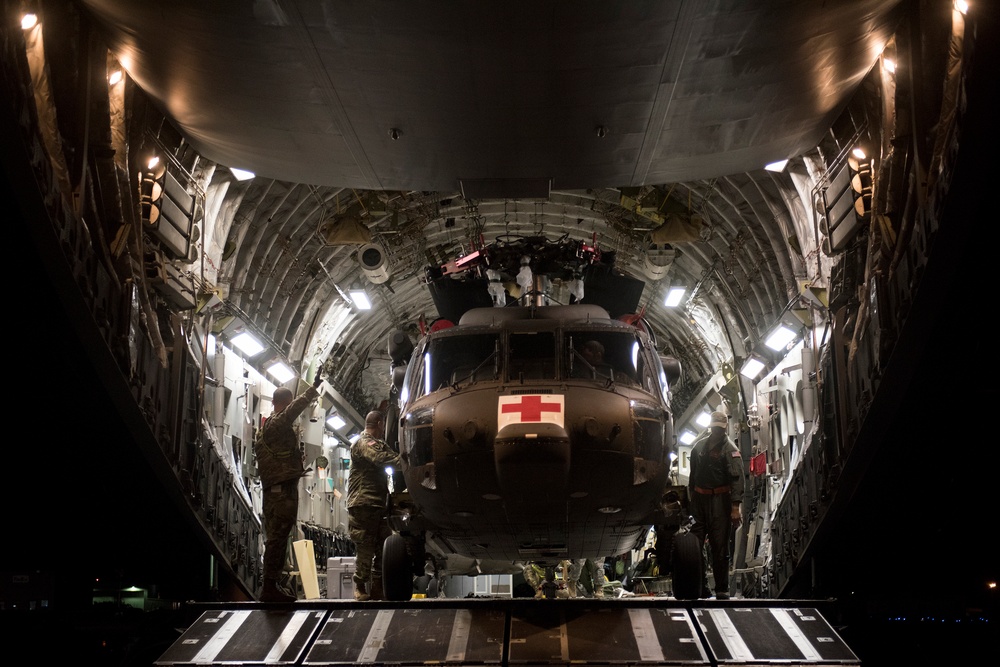Offloading of HH-60M Black Hawk