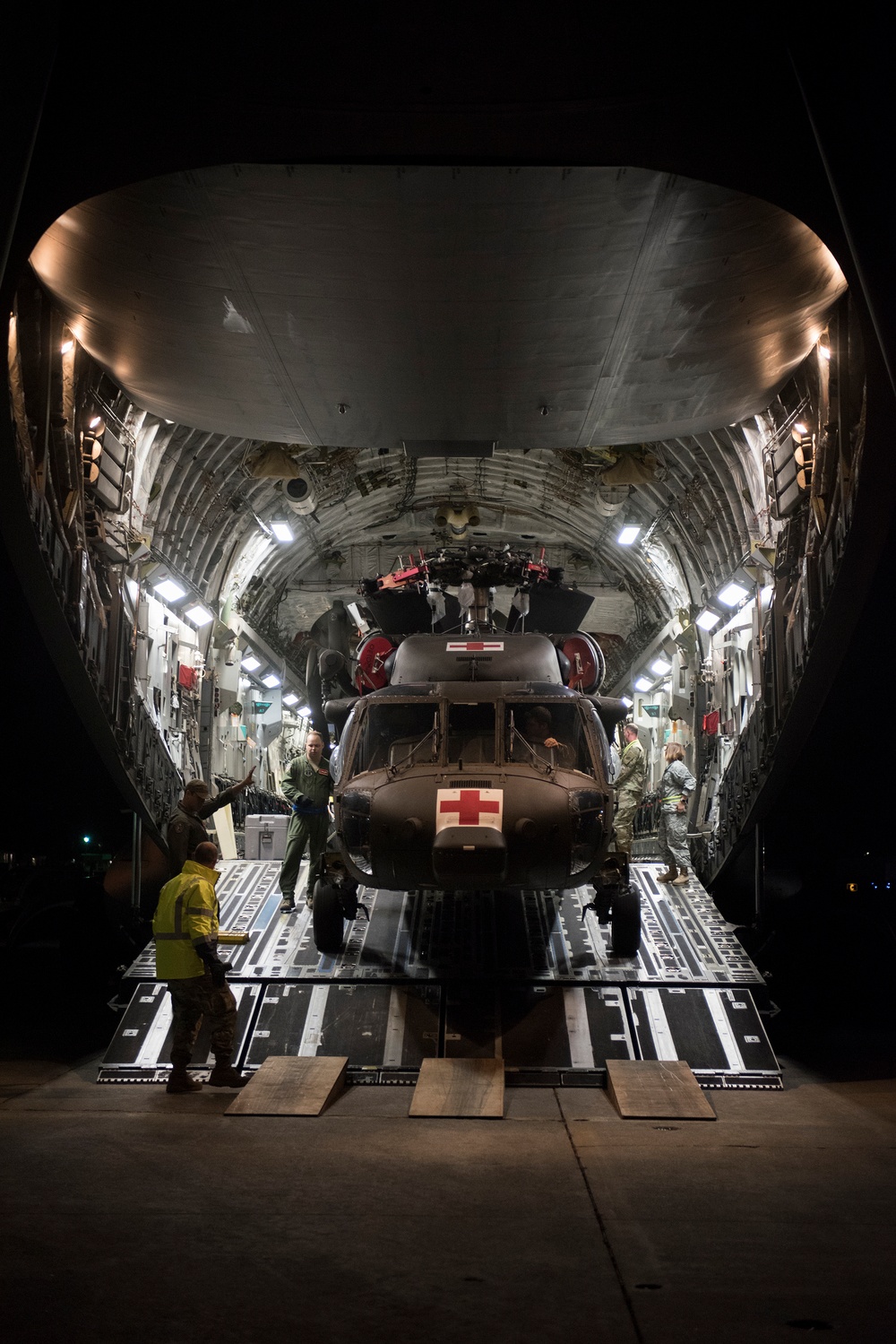 Offloading HH-60M Black Hawk
