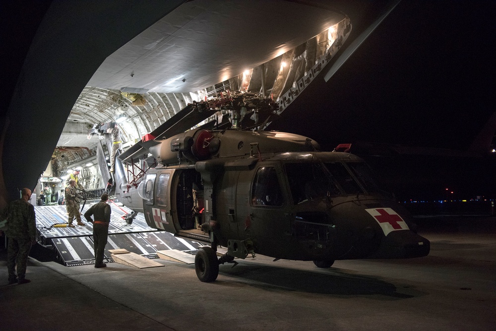Offloading an HH-60M Black Hawk